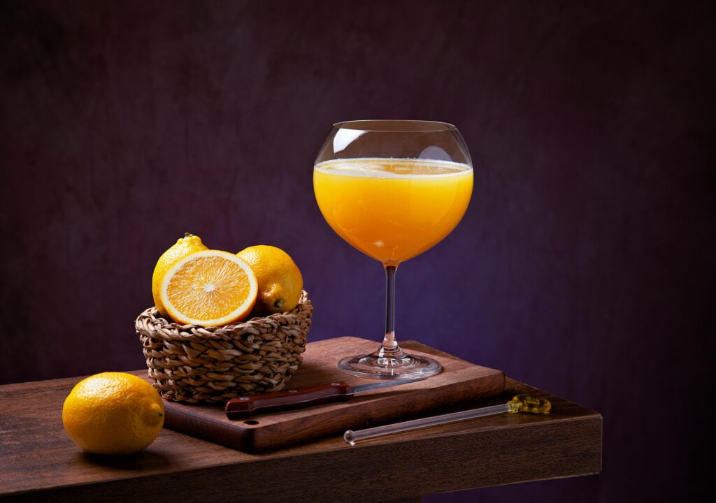 Vitamin D rich orange juice